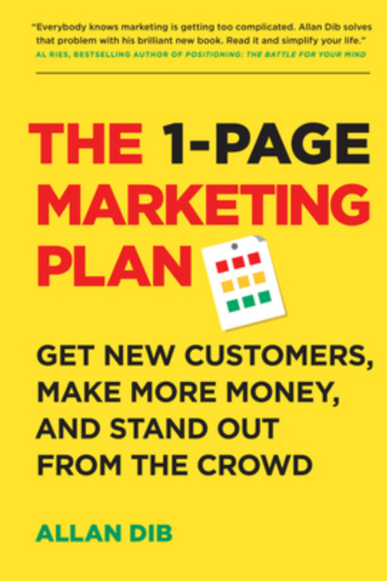 The 1-Page Marketing Plan